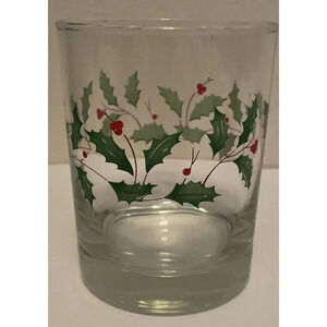 Lenox Holiday Old Fashioned Glass  4 1/8” H‎ x 3 1/4”W